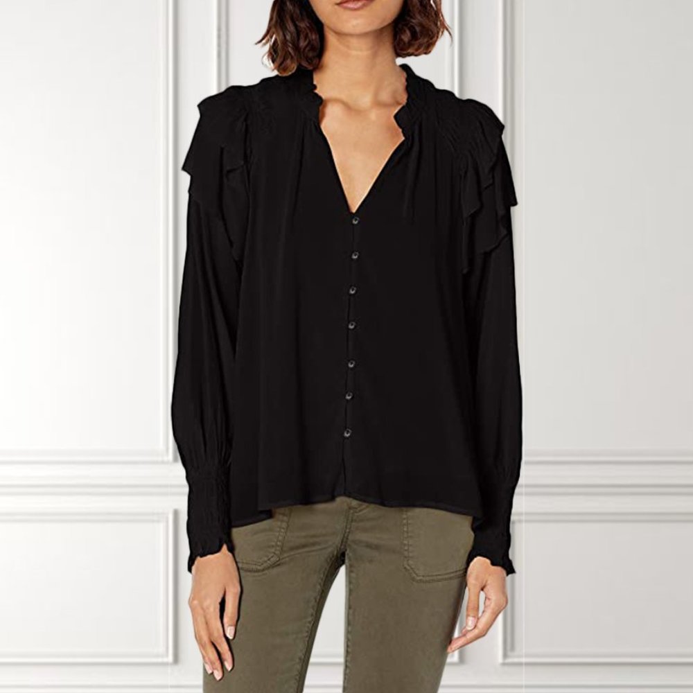 ASTR The Label Long Sleeve Blouse | Size XS, NWT
